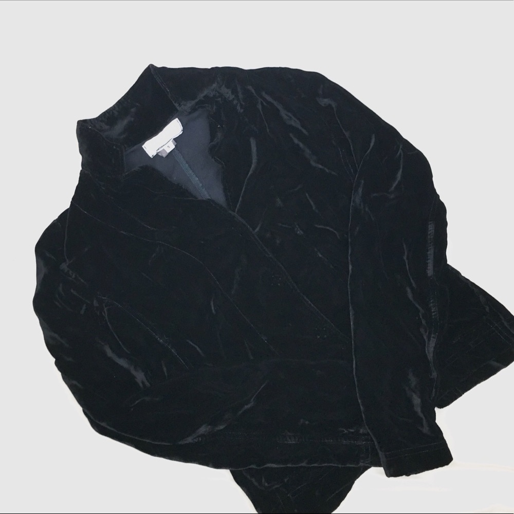 [Theodore Beverly Hills] black Velvet Sweater